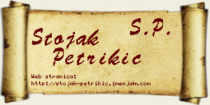 Stojak Petrikić vizit kartica